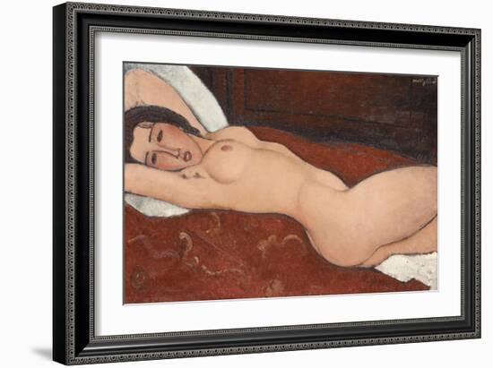Reclining Nude, 1917-Amedeo Modigliani-Framed Giclee Print
