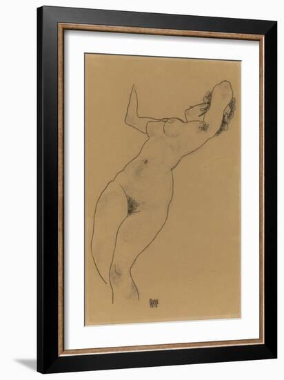 Reclining Nude, 1918-Egon Schiele-Framed Giclee Print