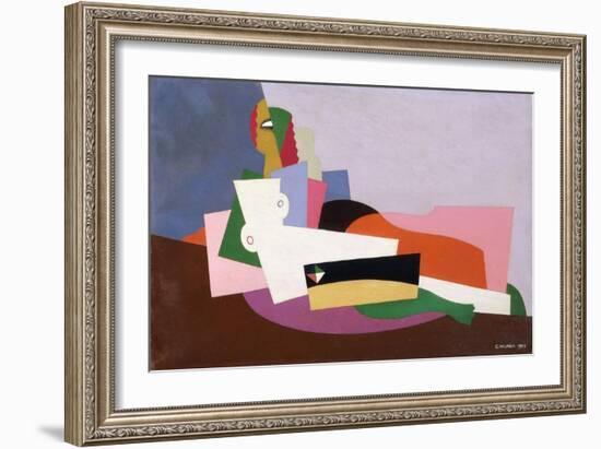 Reclining Nude, 1923-Georges Valmier-Framed Giclee Print