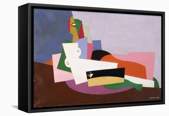 Reclining Nude, 1923-Georges Valmier-Framed Premier Image Canvas