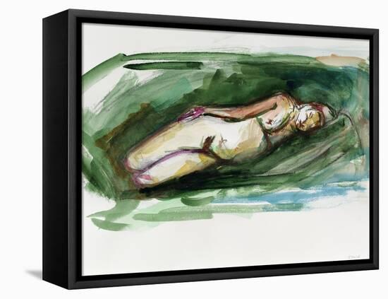 Reclining Nude, 2015-Julie Held-Framed Premier Image Canvas