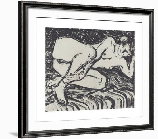 Reclining Nude - 2-Ernst Ludwig Kirchner-Framed Premium Giclee Print