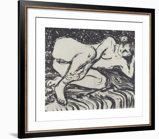 Reclining Nude - 2-Ernst Ludwig Kirchner-Framed Premium Giclee Print