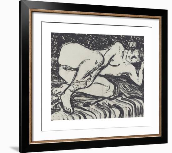 Reclining Nude - 2-Ernst Ludwig Kirchner-Framed Premium Giclee Print