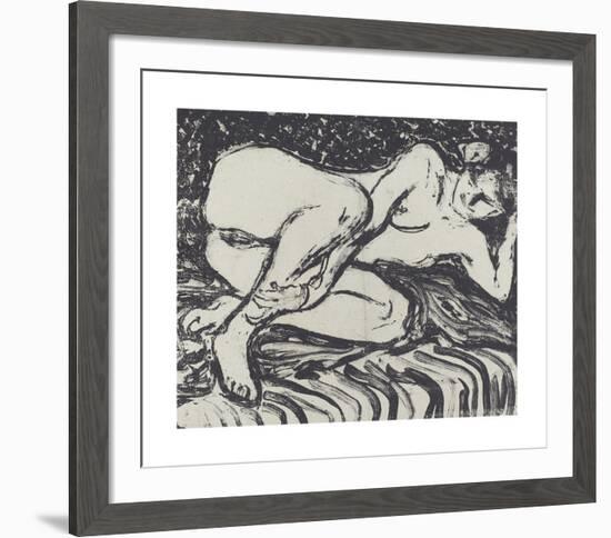 Reclining Nude - 2-Ernst Ludwig Kirchner-Framed Premium Giclee Print