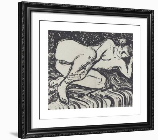 Reclining Nude - 2-Ernst Ludwig Kirchner-Framed Premium Giclee Print