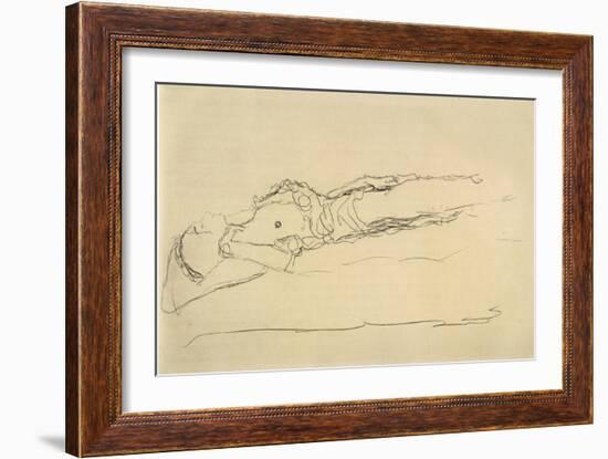 Reclining Nude 3-Gustav Klimt-Framed Giclee Print