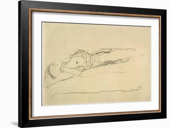 Reclining Nude 3-Gustav Klimt-Framed Giclee Print