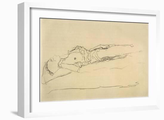 Reclining Nude 3-Gustav Klimt-Framed Giclee Print