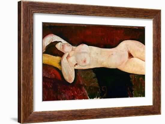 Reclining Nude, Ca. 1919-Amedeo Modigliani-Framed Giclee Print