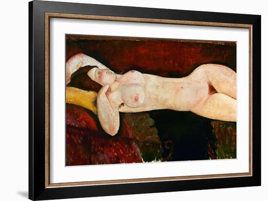 Reclining Nude, Ca. 1919-Amedeo Modigliani-Framed Giclee Print