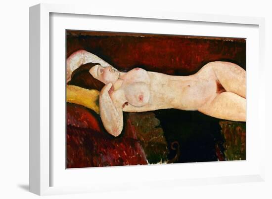 Reclining Nude, Ca. 1919-Amedeo Modigliani-Framed Giclee Print