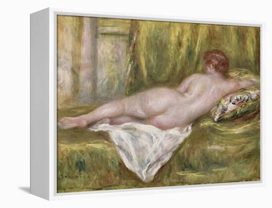 Reclining Nude from the Back, Rest After the Bath, c.1909-Pierre-Auguste Renoir-Framed Premier Image Canvas