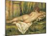 Reclining Nude from the Back, Rest after the Bath-Pierre-Auguste Renoir-Mounted Art Print