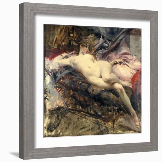 Reclining Nude, Late 19Th/Early 20th Century-Giovanni Boldini-Framed Giclee Print