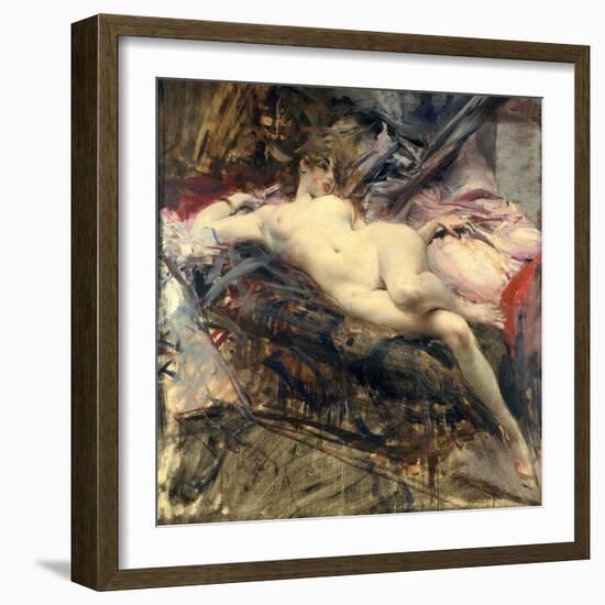 Reclining Nude, Late 19Th/Early 20th Century-Giovanni Boldini-Framed Giclee Print