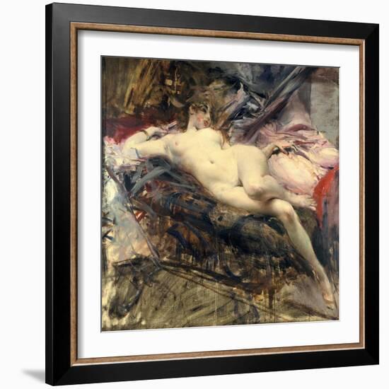 Reclining Nude, Late 19Th/Early 20th Century-Giovanni Boldini-Framed Giclee Print