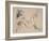 Reclining Nude (Litho)-Arthur Bowen Davies-Framed Giclee Print