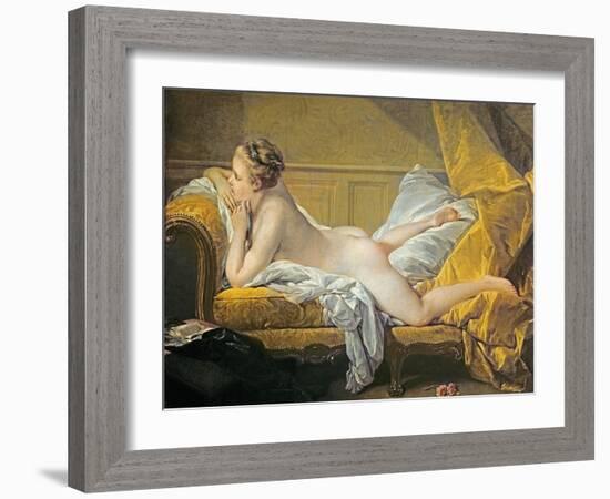 Reclining Nude (Miss O'Murphy)-Francois Boucher-Framed Giclee Print