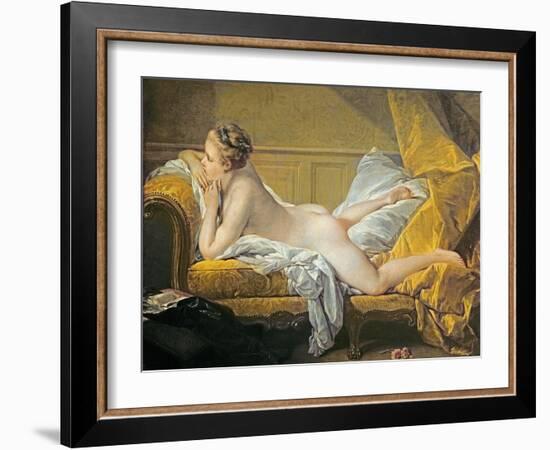 Reclining Nude (Miss O'Murphy)-Francois Boucher-Framed Giclee Print