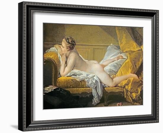 Reclining Nude (Miss O'Murphy)-Francois Boucher-Framed Giclee Print