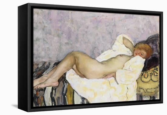 Reclining Nude; Nu Couche-Henri Lebasque-Framed Premier Image Canvas