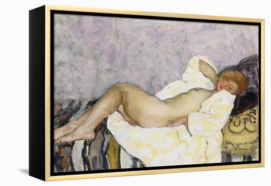 Reclining Nude; Nu Couche-Henri Lebasque-Framed Premier Image Canvas