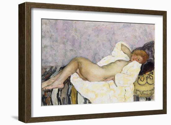 Reclining Nude; Nu Couche-Henri Lebasque-Framed Giclee Print