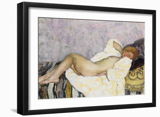 Reclining Nude; Nu Couche-Henri Lebasque-Framed Giclee Print