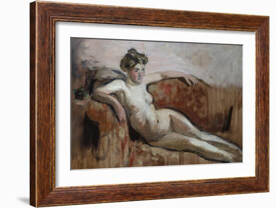 Reclining Nude; Nu Couche-Edouard Vuillard-Framed Giclee Print