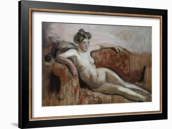 Reclining Nude; Nu Couche-Edouard Vuillard-Framed Giclee Print