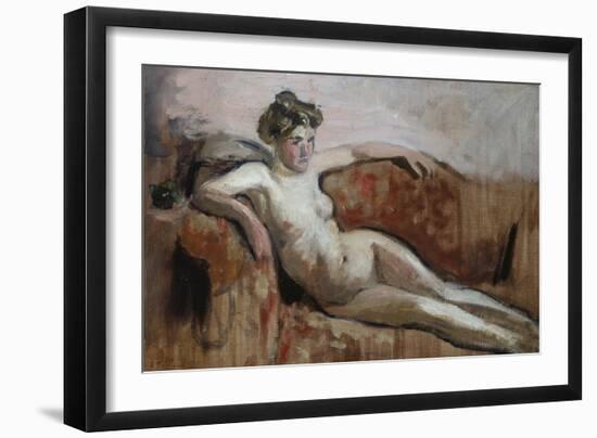 Reclining Nude; Nu Couche-Edouard Vuillard-Framed Giclee Print