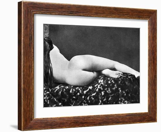 Reclining Nude: Rear View-null-Framed Photographic Print