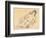 Reclining Nude (W/C on Paper)-Jules Pascin-Framed Giclee Print