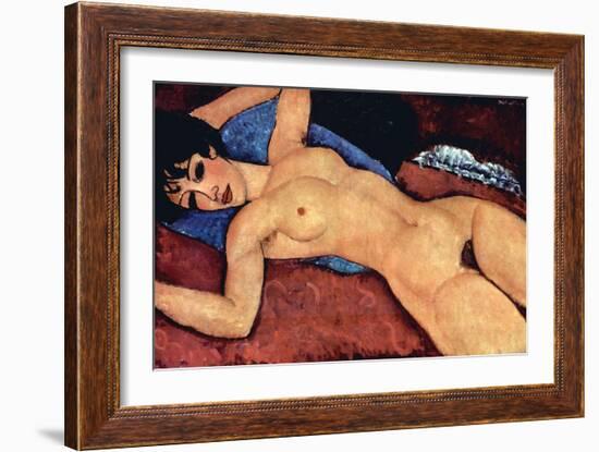 Reclining Nude-Amedeo Modigliani-Framed Art Print