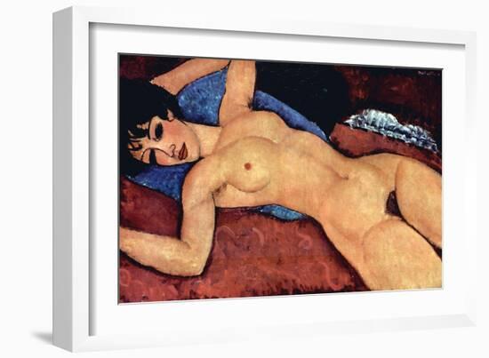 Reclining Nude-Amedeo Modigliani-Framed Art Print