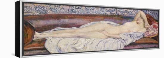 Reclining Nude-Théo van Rysselberghe-Framed Premier Image Canvas