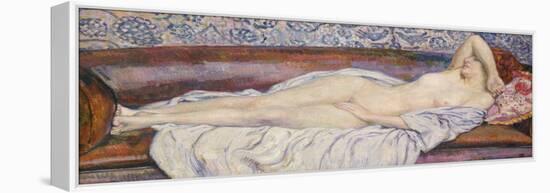 Reclining Nude-Théo van Rysselberghe-Framed Premier Image Canvas