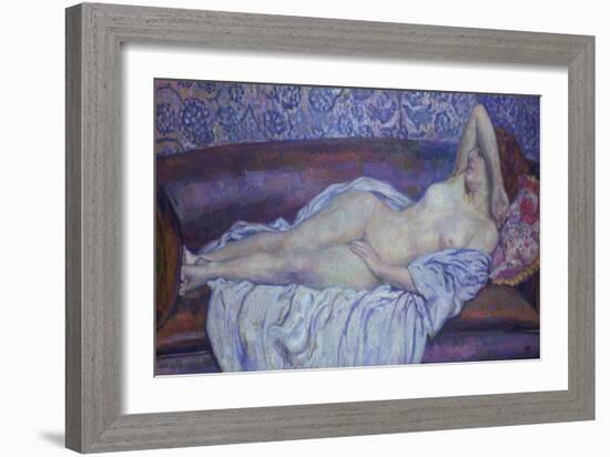 Reclining Nude-Theo van Rysselberghe-Framed Giclee Print