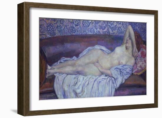 Reclining Nude-Theo van Rysselberghe-Framed Giclee Print