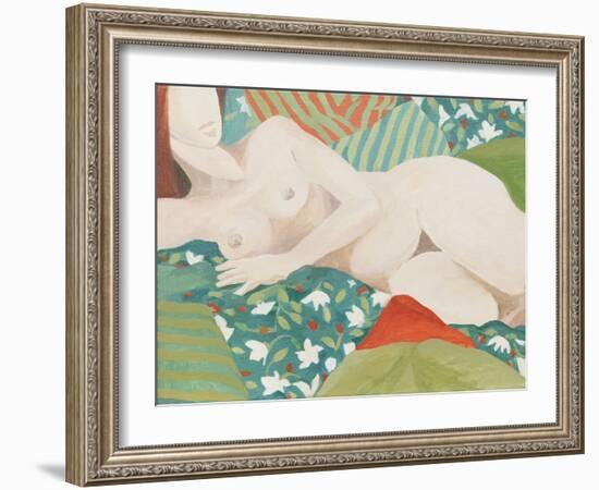 Reclining nude-Jennifer Abbott-Framed Giclee Print