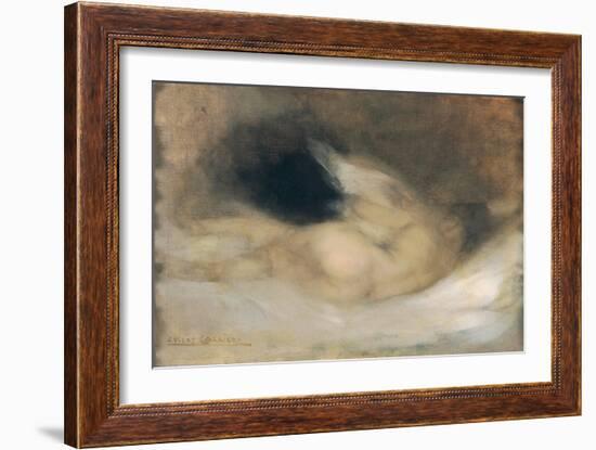 Reclining Nude-Eugene Carriere-Framed Giclee Print