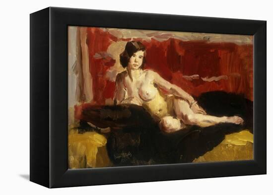 Reclining Nude-Isaac Israels-Framed Premier Image Canvas