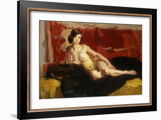 Reclining Nude-Isaac Israels-Framed Giclee Print