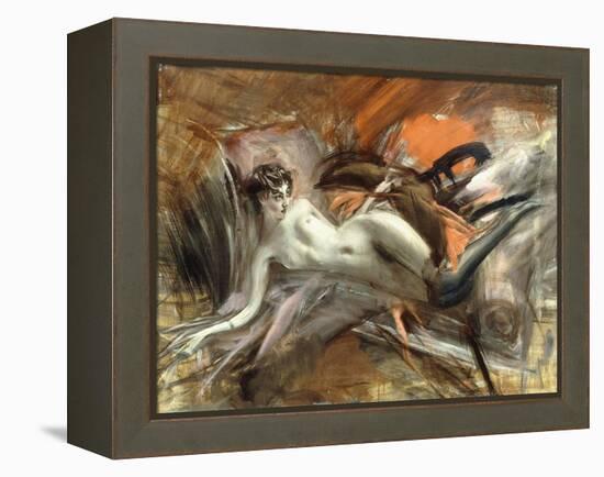 Reclining Nude-Giovanni Boldini-Framed Premier Image Canvas