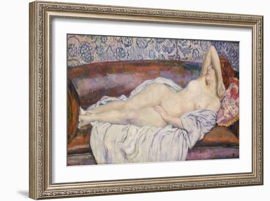 Reclining Nude-Theo van Rysselberghe-Framed Giclee Print