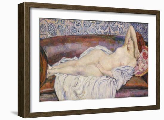 Reclining Nude-Theo van Rysselberghe-Framed Giclee Print