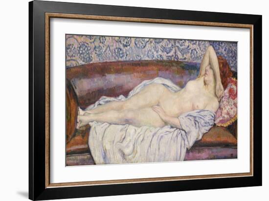 Reclining Nude-Theo van Rysselberghe-Framed Giclee Print
