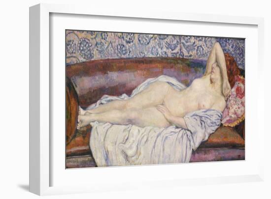 Reclining Nude-Theo van Rysselberghe-Framed Giclee Print