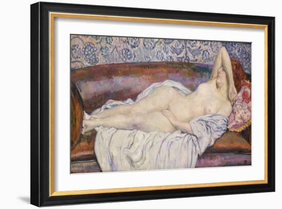 Reclining Nude-Theo van Rysselberghe-Framed Giclee Print